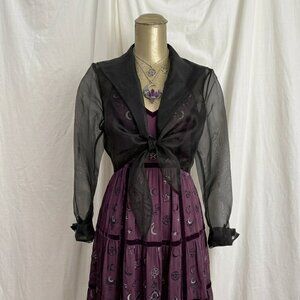Vintage J.R. Nites Sheer Black Jacket
